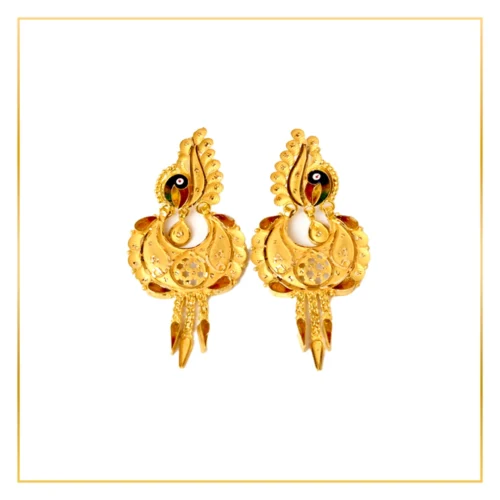 Gold Minakari Earing